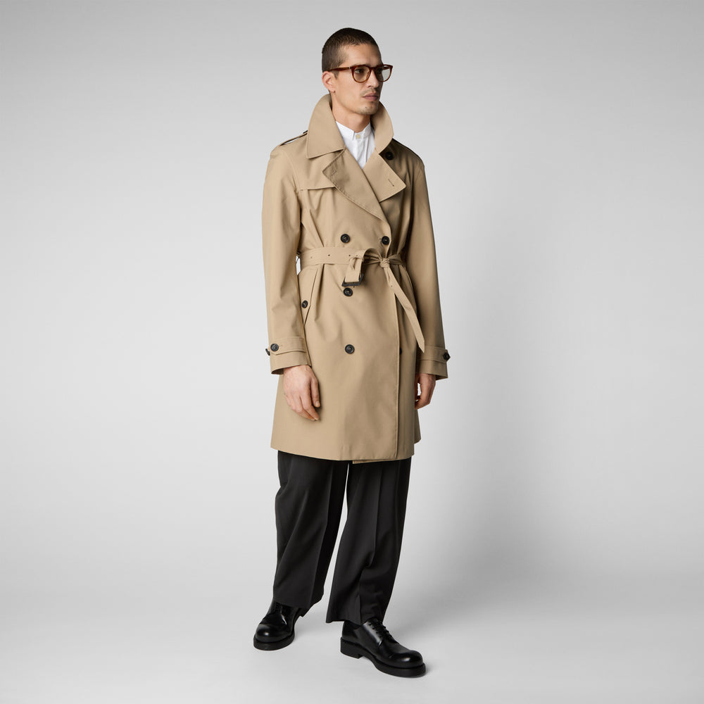Save the duck Impermeabile uomo Zarek sturdust beige Soddisfazione Garantita