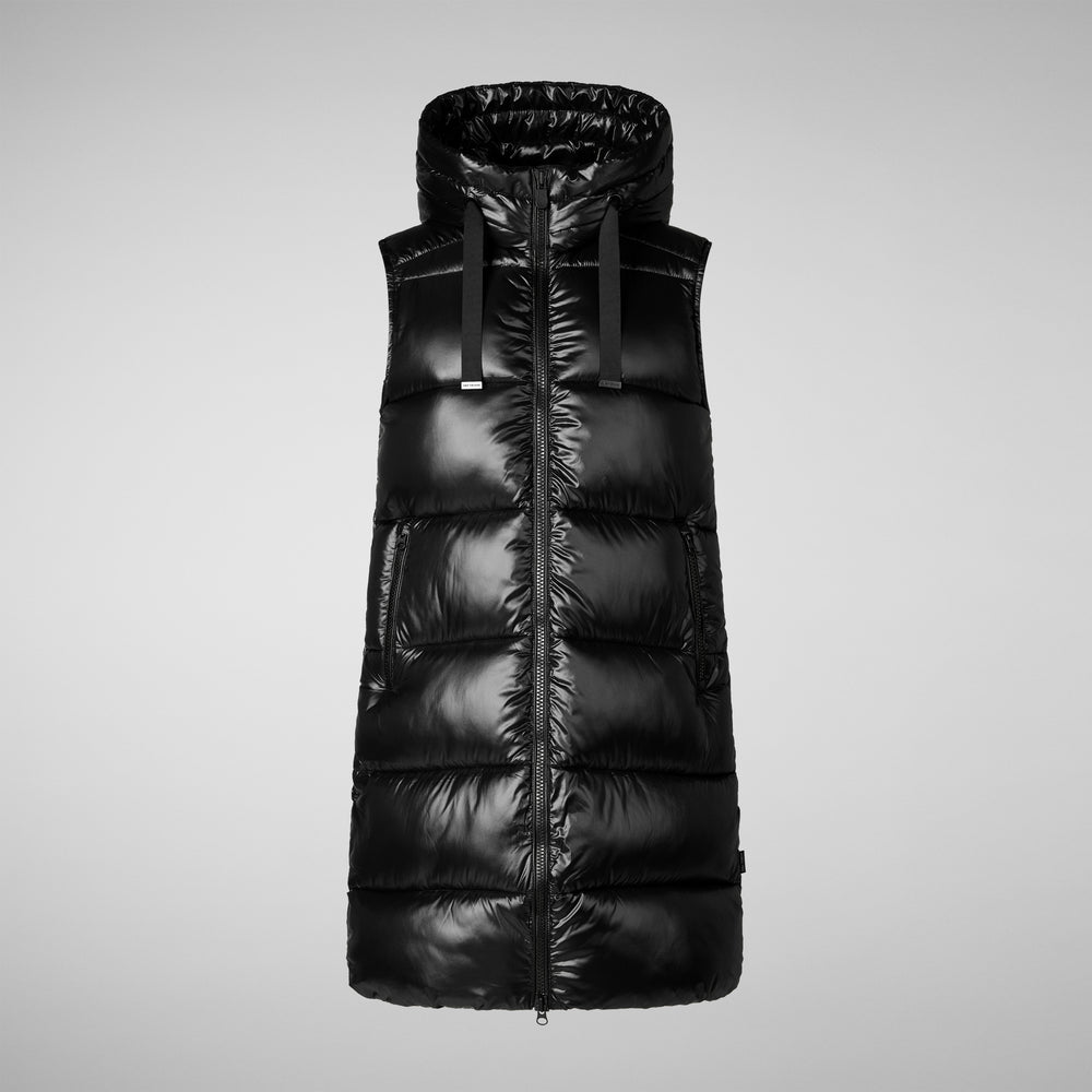 Save the duck GILET CON CAPPUCCIO DONNA IRIA NERO Sottocosto