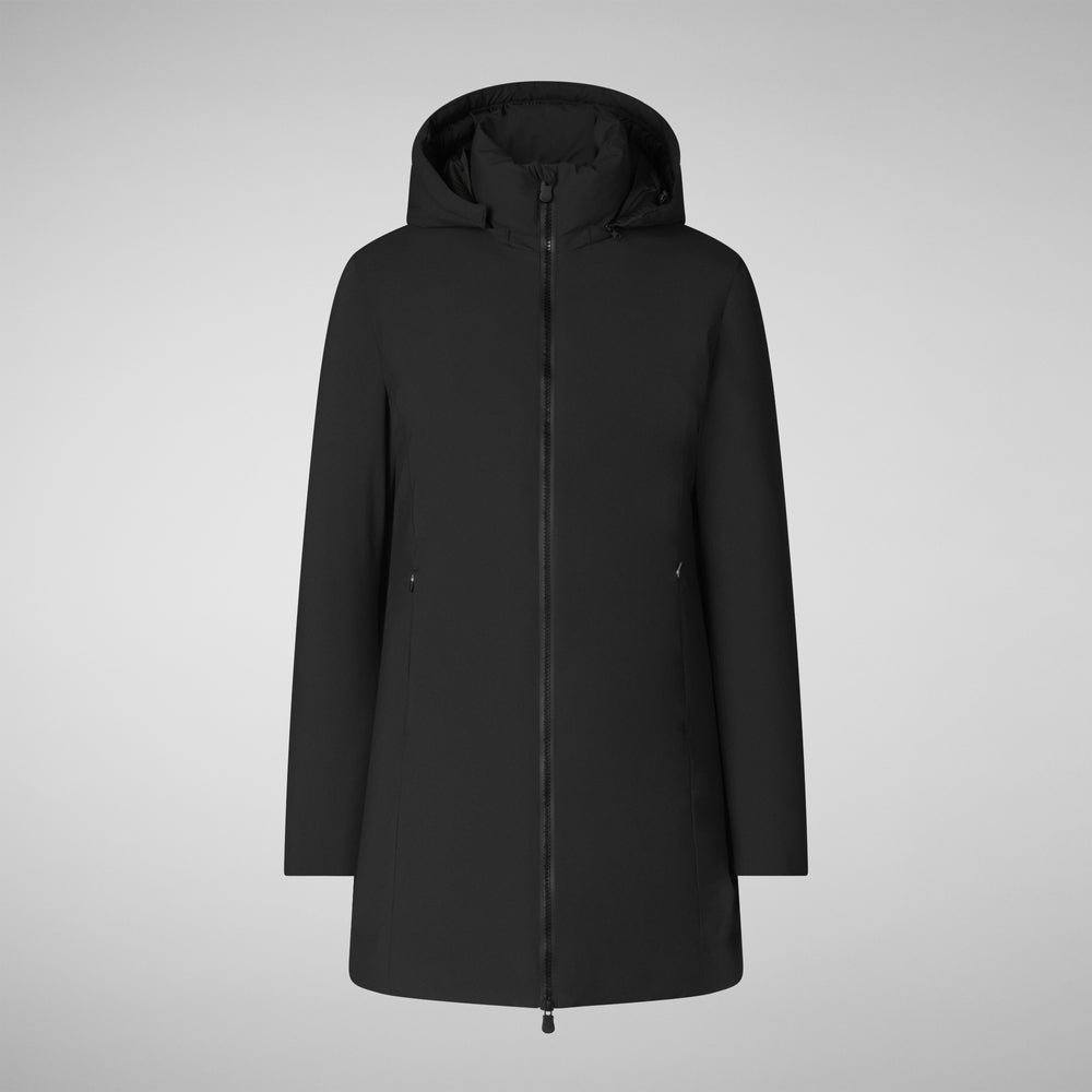 Save the duck PARKA DONNA CON CAPPUCCIO RACHEL NERO Offerta