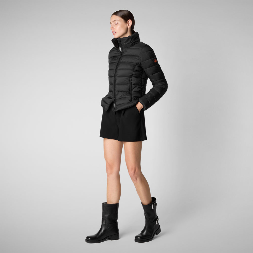 Save the duck PIUMINO ANIMAL FREE CON CAPPUCCIO DONNA AMELIE NERO Online