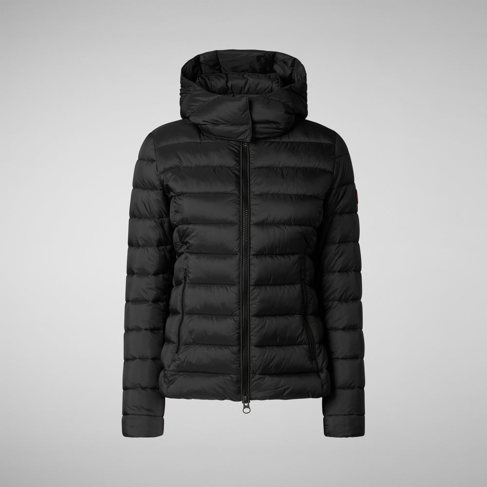 Save the duck PIUMINO ANIMAL FREE CON CAPPUCCIO DONNA AMELIE NERO Online
