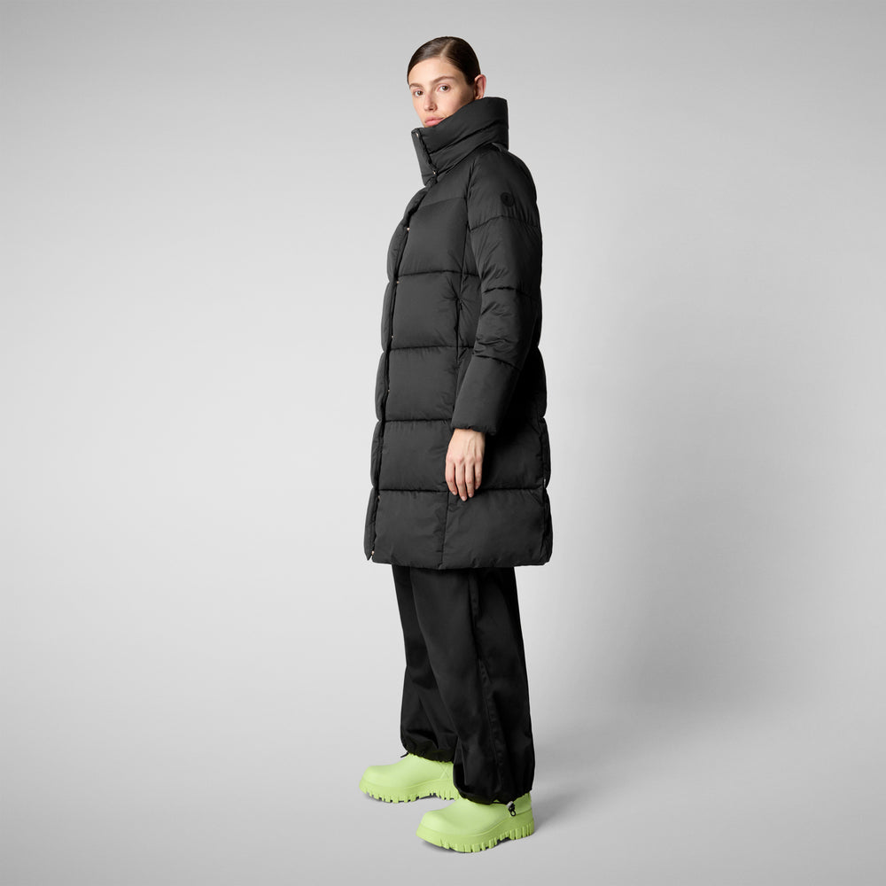 Save the duck PIUMINO ANIMAL FREE DONNA SIBYL NERO In Vendita
