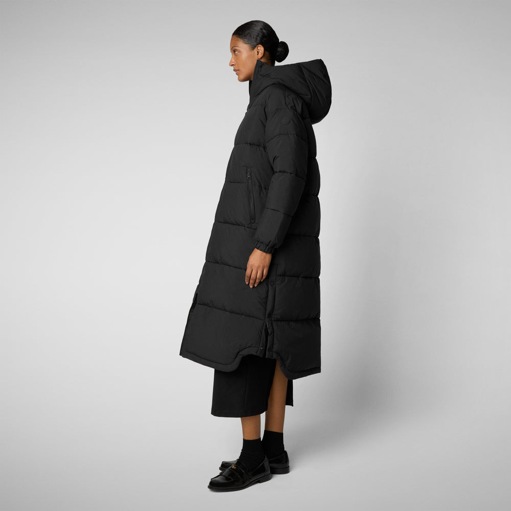 Save the duck PIUMINO ANIMAL FREE DONNA HALESIA NERO Saldi