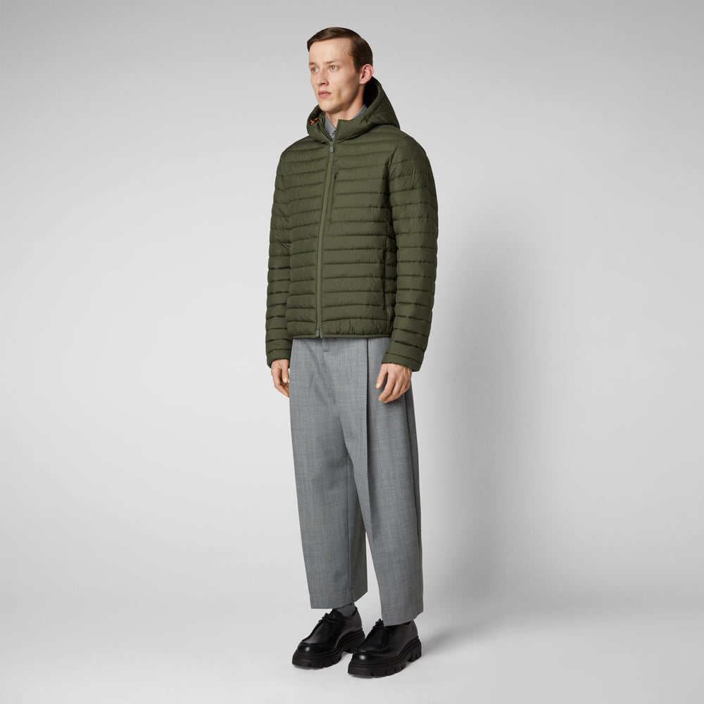 Save the duck Piumino animal free uomo Cael Verde oliva Vendita Calda