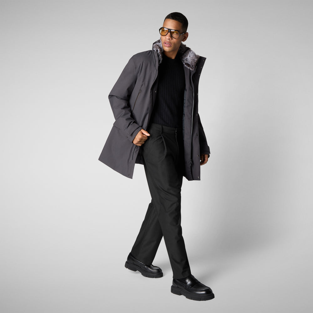 Save the duck GIACCA UOMO AMBROSE CHARCOAL GREY MELANGE Negozio