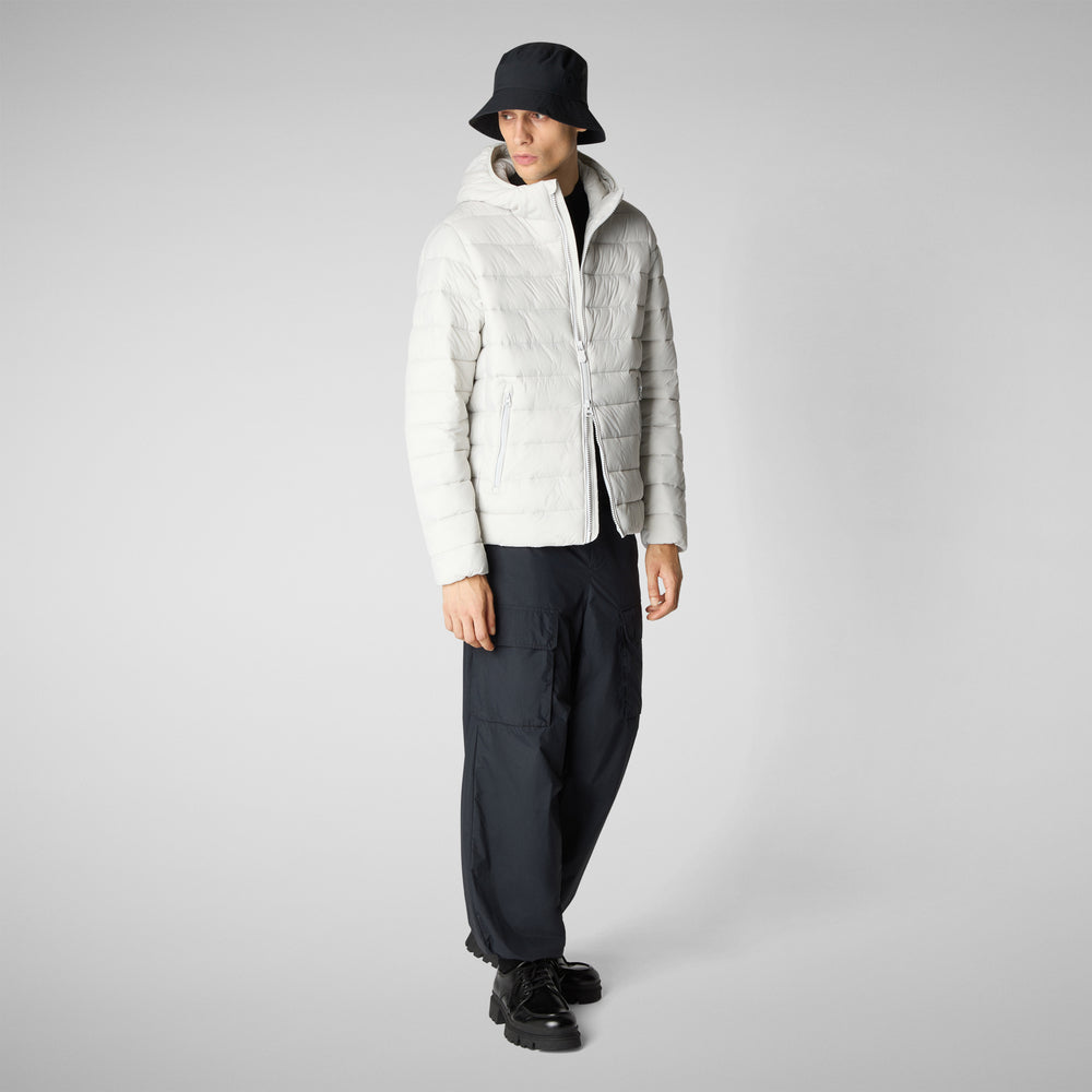 Save the duck PIUMINO ANIMAL FREE CON CAPPUCCIO UOMO HECTOR GRIGIO NEBBIA Moda