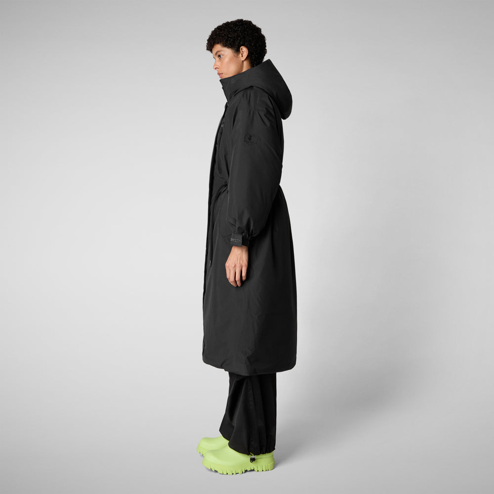 Save the duck PARKA CON CAPPUCCIO DONNA REIRA NERO Qualità
