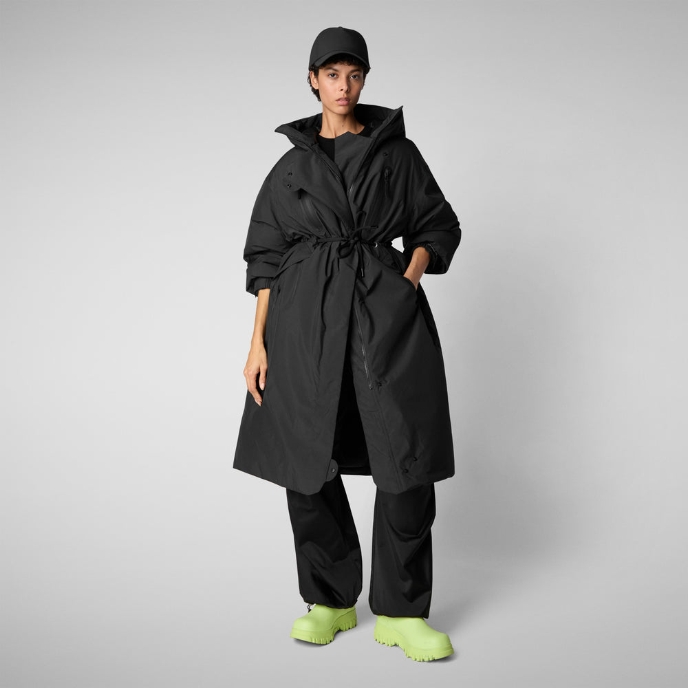 Save the duck PARKA CON CAPPUCCIO DONNA REIRA NERO Qualità