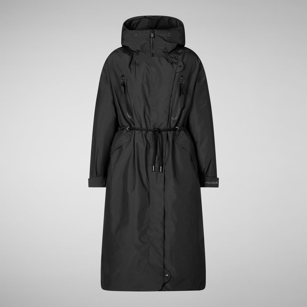 Save the duck PARKA CON CAPPUCCIO DONNA REIRA NERO Qualità
