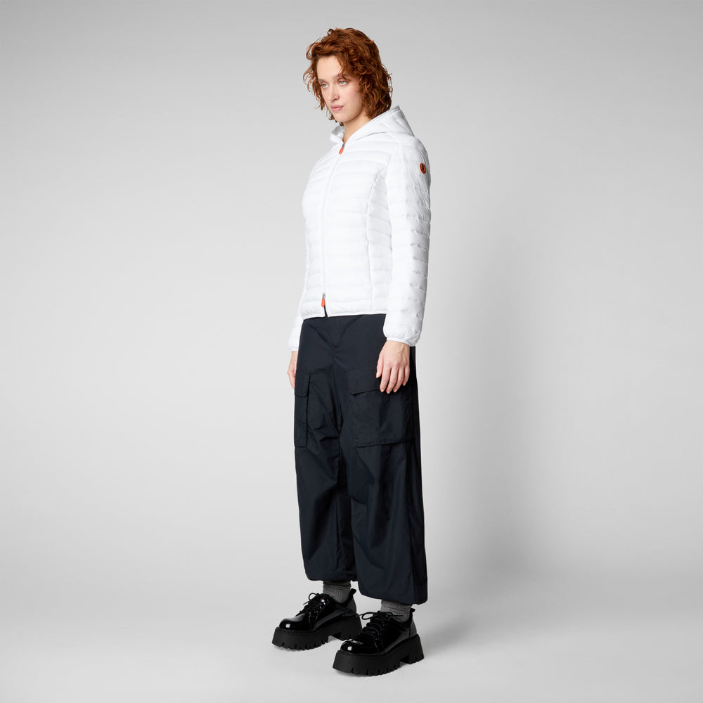 Save the duck Piumino animal free con cappuccio donna Daisy off bianco Pezzi Unici