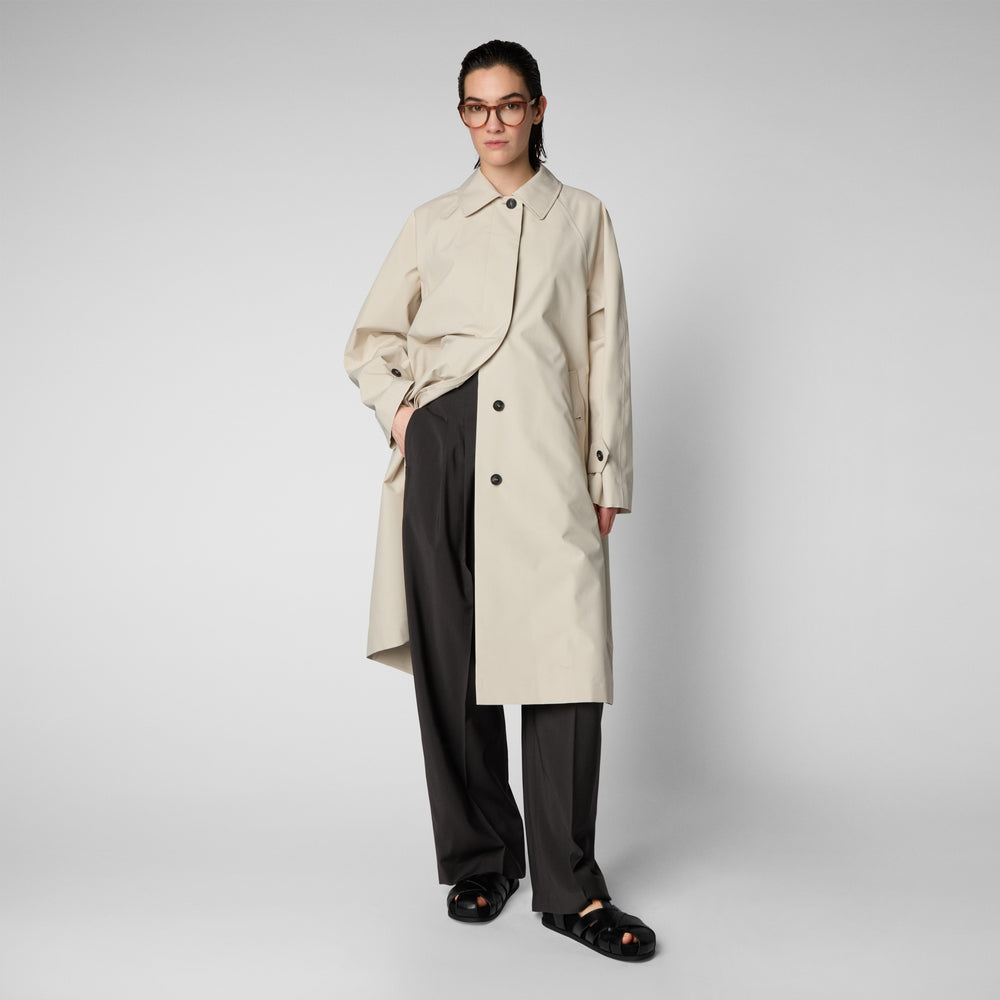 Save the duck Impermeabile donna Zola beige crema Qualità Garantita