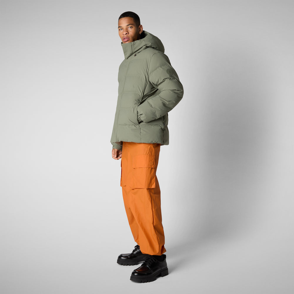 Save the duck PARKA UOMO LELAND IN SWAMP GREEN Acquista Ora