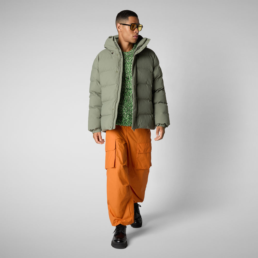 Save the duck PARKA UOMO LELAND IN SWAMP GREEN Acquista Ora