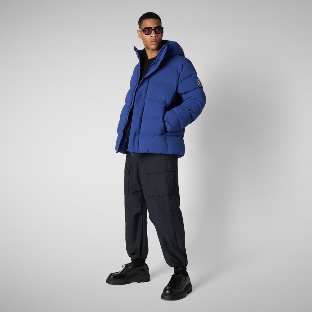 Save the duck PARKA UOMO LELAND IN ECLIPSE BLUE Prezzo Ridotto