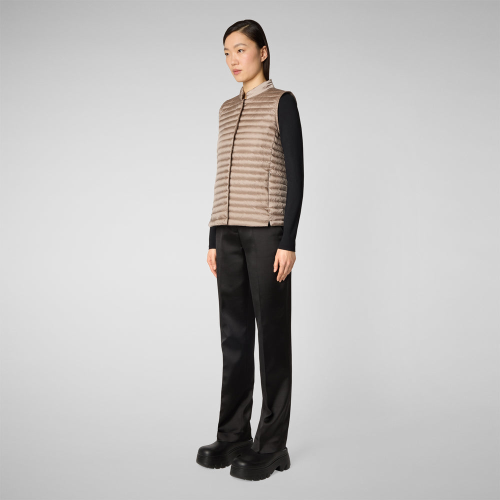 Save the duck Gilet trapuntato donna Aria grigio perla Saldi