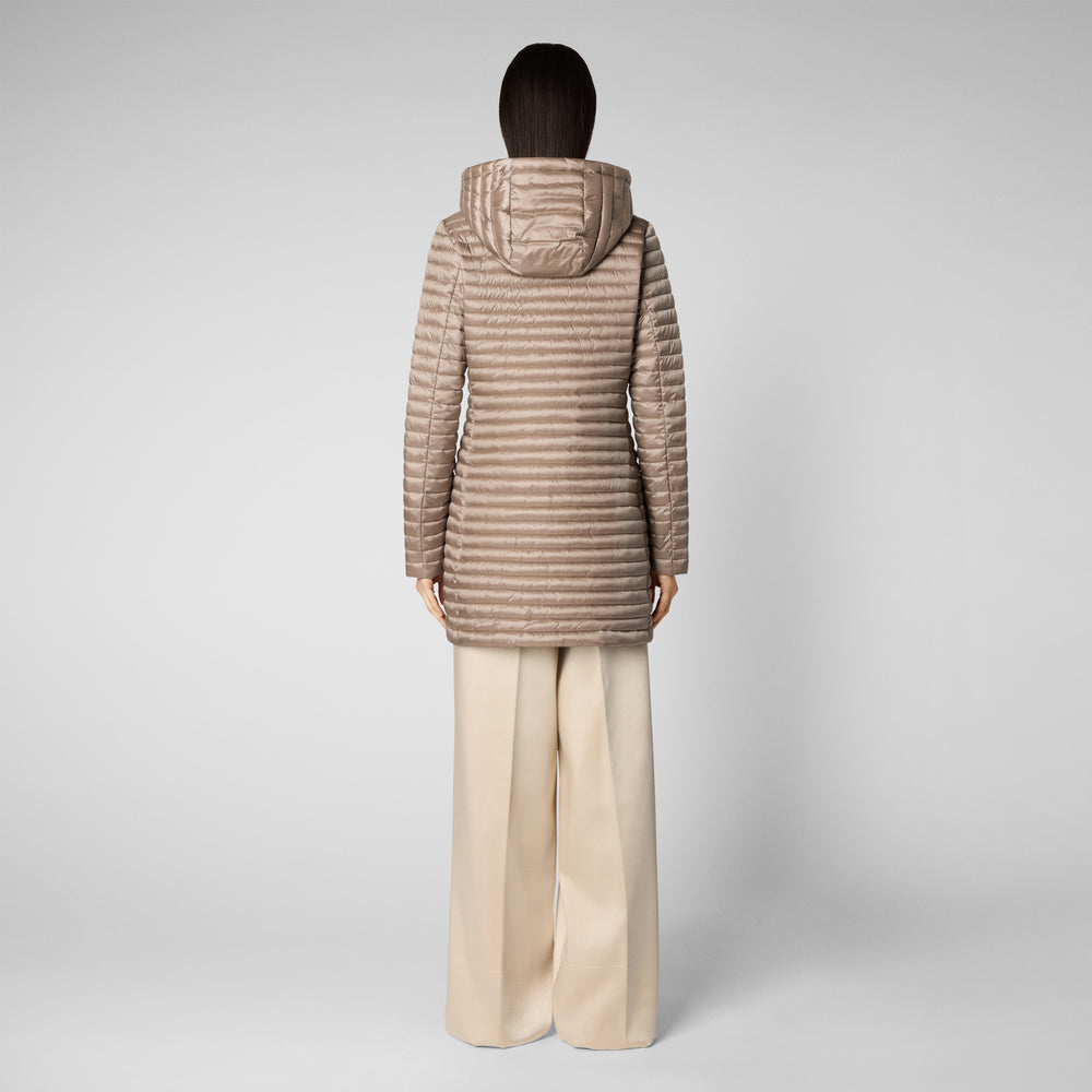 Save the duck Piumino animal free donna Megs grigio perla Saldi Di Fabbrica