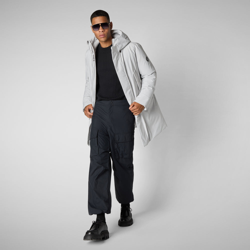 Save the duck PARKA UOMO WILSON IN FOG GREY In Saldo