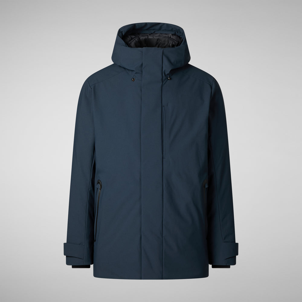 Save the duck PARKA UOMO WILDER IN BLU NERO Nuova