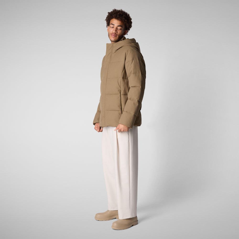 Save the duck PIUMINO ANIMAL FREE CON CAPPUCCIO UOMO FNIAN VERDE Italia