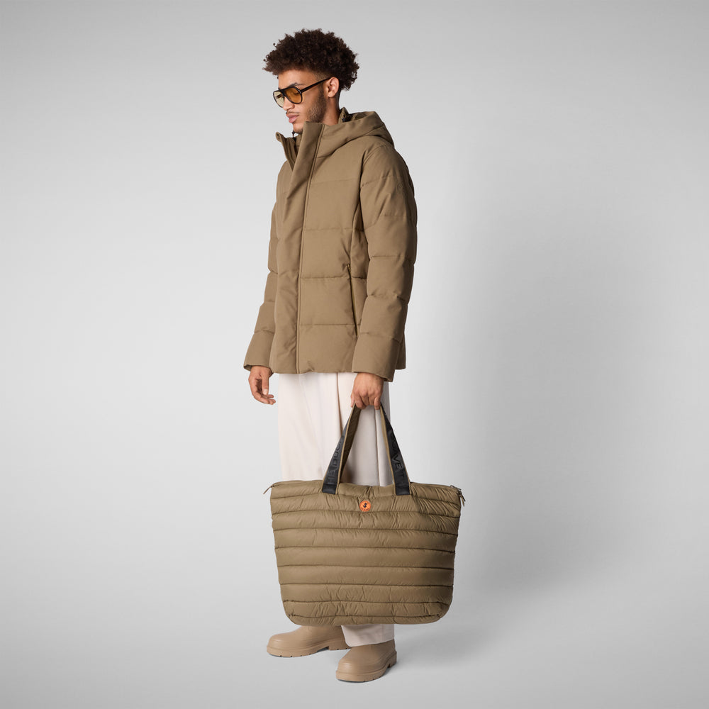 Save the duck PIUMINO ANIMAL FREE CON CAPPUCCIO UOMO FNIAN VERDE Italia
