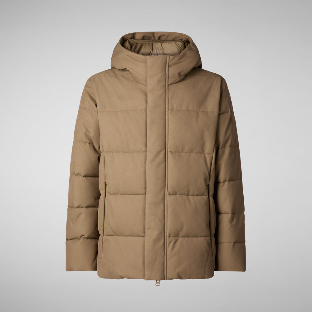 Save the duck PIUMINO ANIMAL FREE CON CAPPUCCIO UOMO FNIAN VERDE Italia