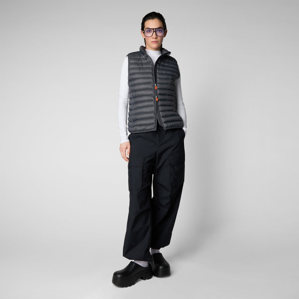 Save the duck Gilet imbottito donna Charlotte grigio tempesta Spedizione Gratuita