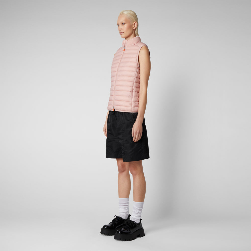 Save the duck Gilet IMBOTTITO donna Charlotte Rosa antico Consegna Veloce