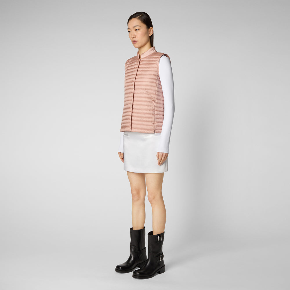 Save the duck Gilet trapuntato donna Aria rosa cipria Fino Al -60%