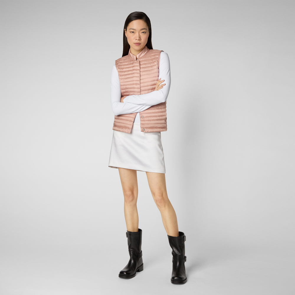 Save the duck Gilet trapuntato donna Aria rosa cipria Fino Al -60%