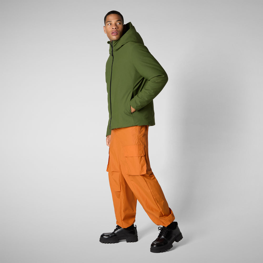 Save the duck PARKA UOMO SABAL IN MOSS GREEN Presa