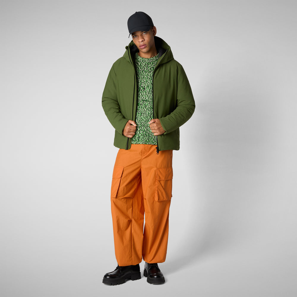 Save the duck PARKA UOMO SABAL IN MOSS GREEN Presa