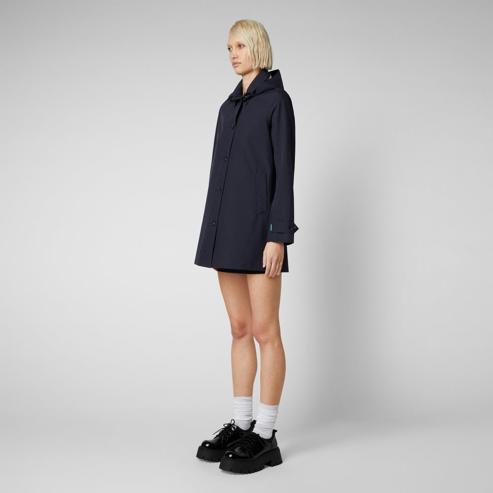 Save the duck Impermeabile donna April blu Nero Online