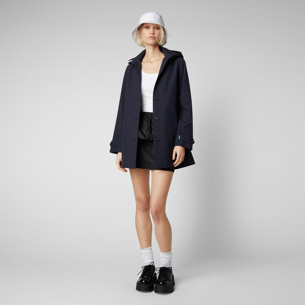 Save the duck Impermeabile donna April blu Nero Online