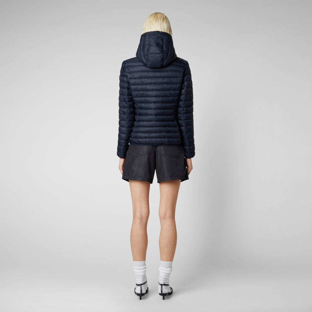 Save the duck Piumino animal free con cappuccio donna Daisy blu Nero Offerte