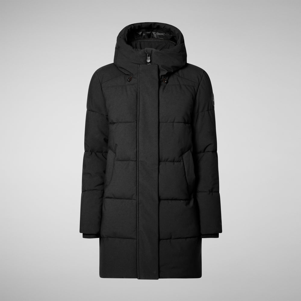 Save the duck PARKA DONNA CON CAPPUCCIO BETHANY NERO Grande vendita