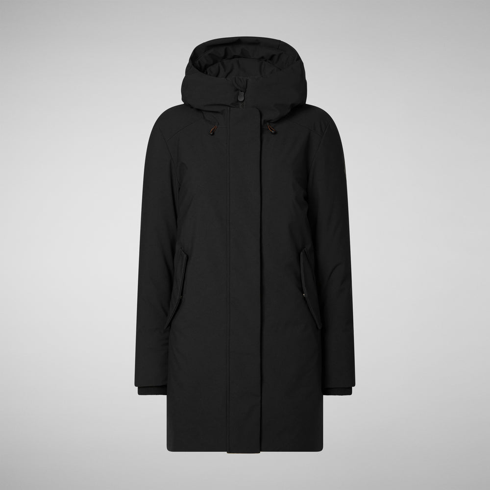 Save the duck PARKA DONNA CON CAPPUCCIO NELLIE NERO Shopping online