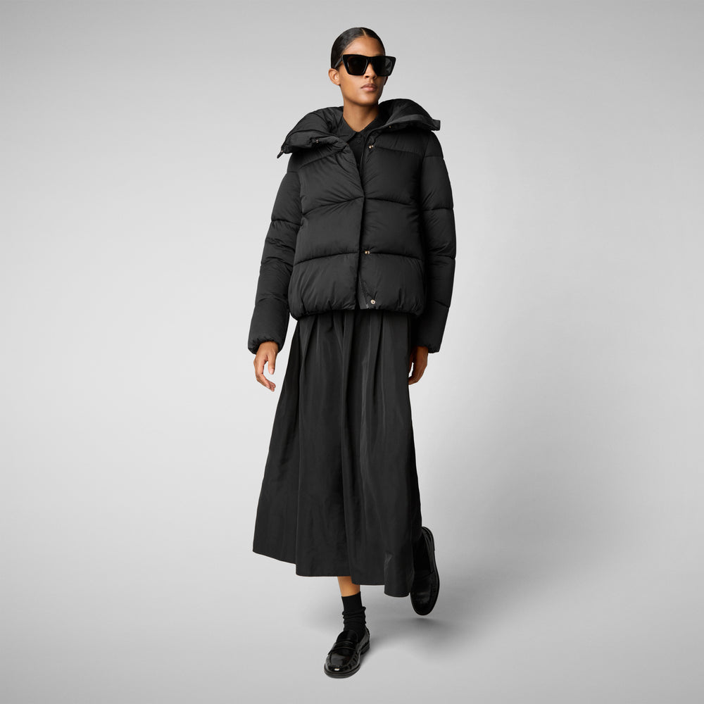 Save the duck PIUMINO ANIMAL FREE DONNA FELICITY NERO Offerta natalizia