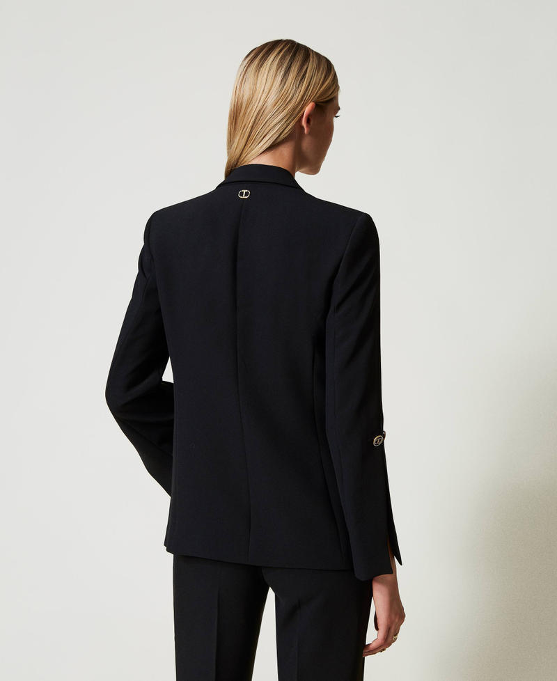 Scee by twin set Giacca blazer in crêpe cady con gemelli Hotsell