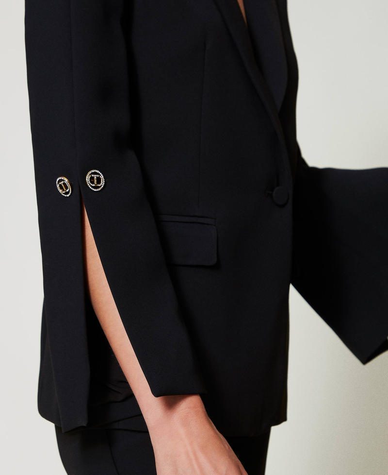 Scee by twin set Giacca blazer in crêpe cady con gemelli Hotsell