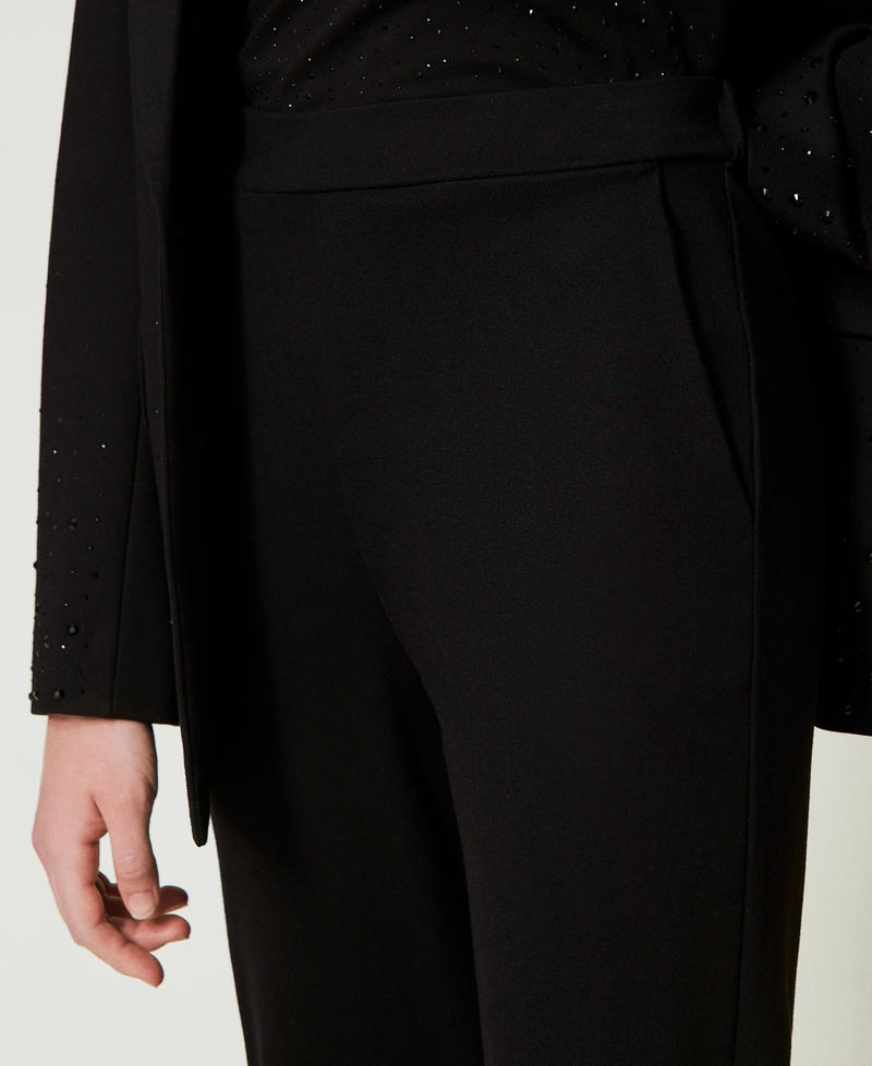 Scee by twin set Pantaloni a sigaretta con elastico Saldi Di Fabbrica