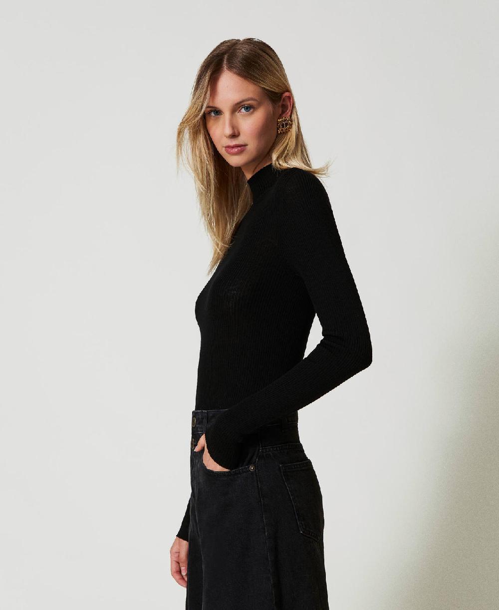 Scee by twin set Maglia lupetto seamless in lana I Più Venduti