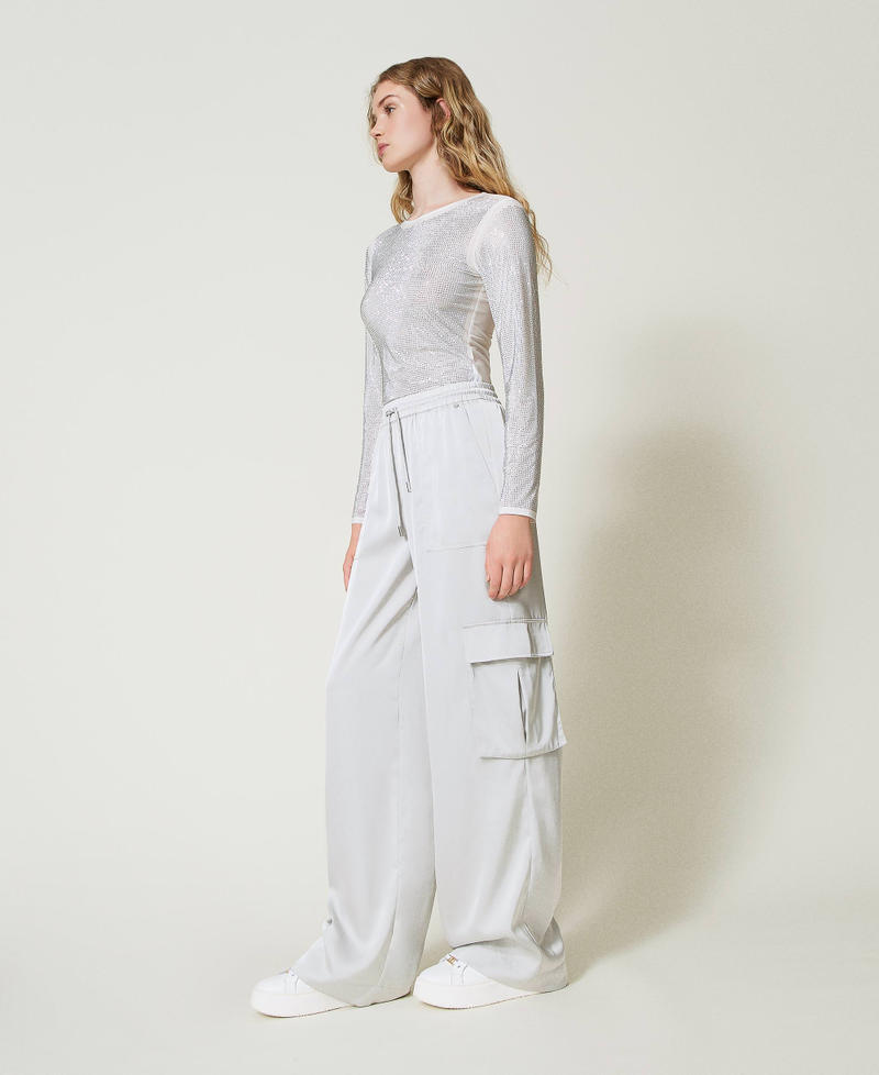 Scee by twin set Pantaloni cargo in raso Negozio