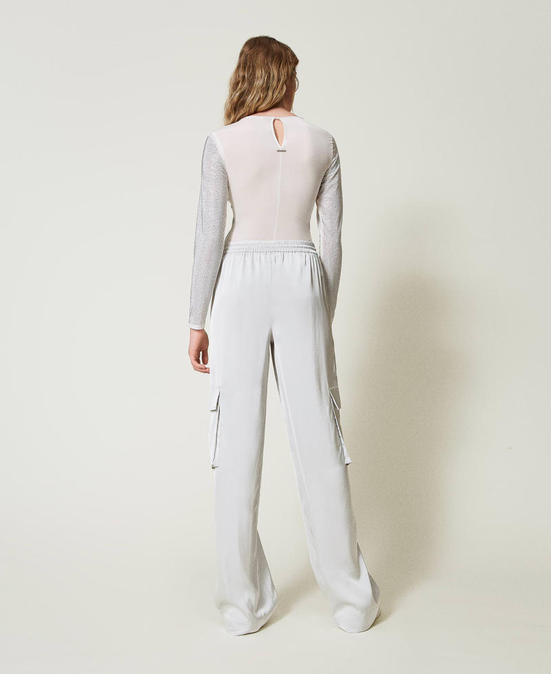 Scee by twin set Pantaloni cargo in raso Negozio
