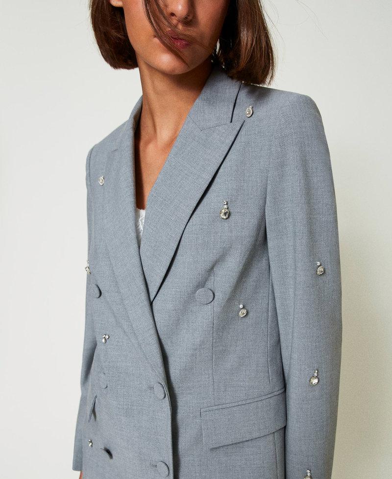 Scee by twin set Giacca blazer con ricami a mano Italia
