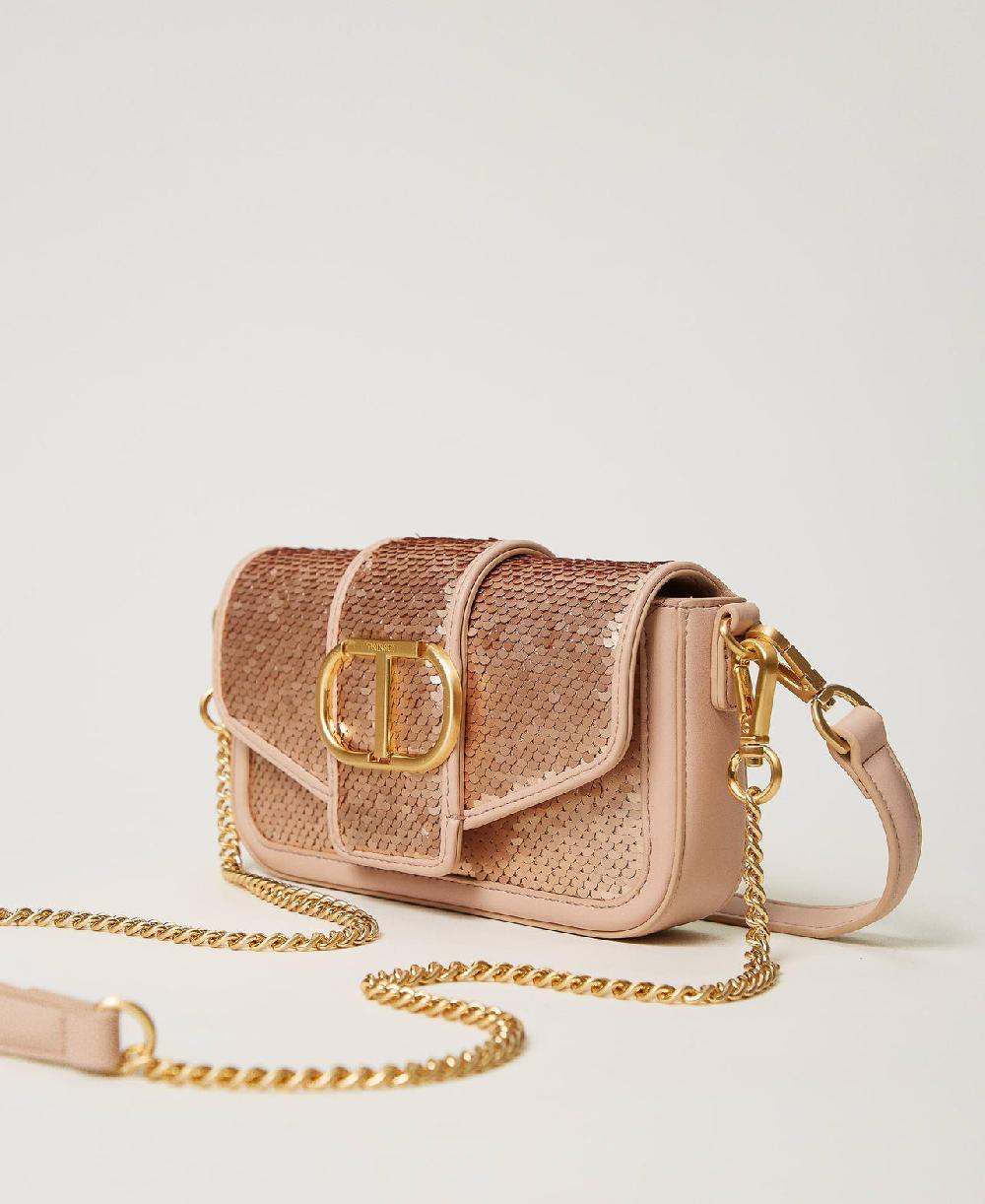 Scee by twin set Borsa a tracolla 'Amie' con paillettes Promozione