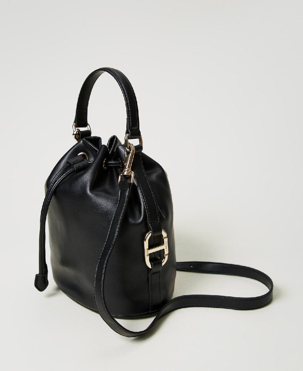 Scee by twin set Borsa a secchiello con fibbia Oval T Pezzi Unici