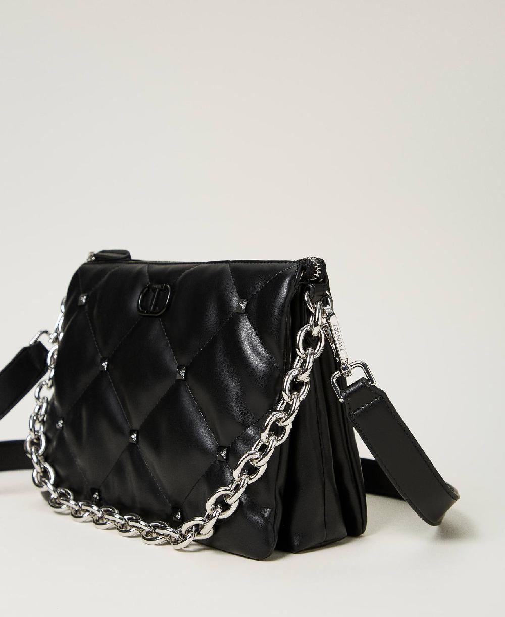 Scee by twin set Borsa a tracolla 'Via Manzoni' con borchie Soddisfazione Garantita