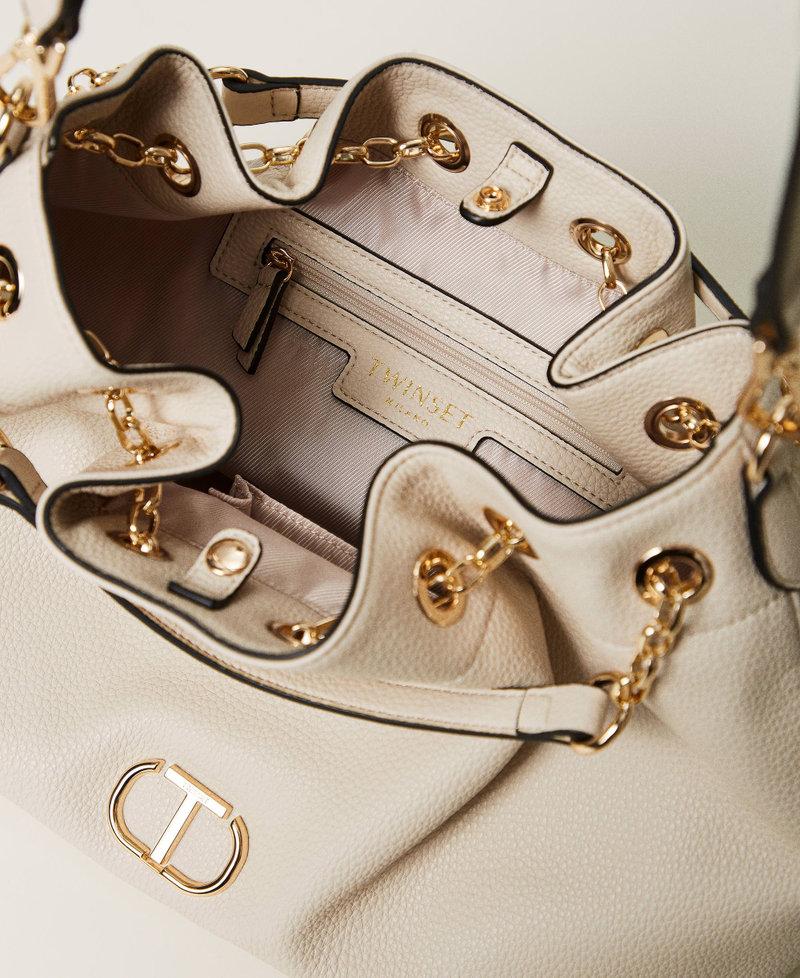 Scee by twin set Borsa shopper con Oval T e manici coulisse Fino Al -60%