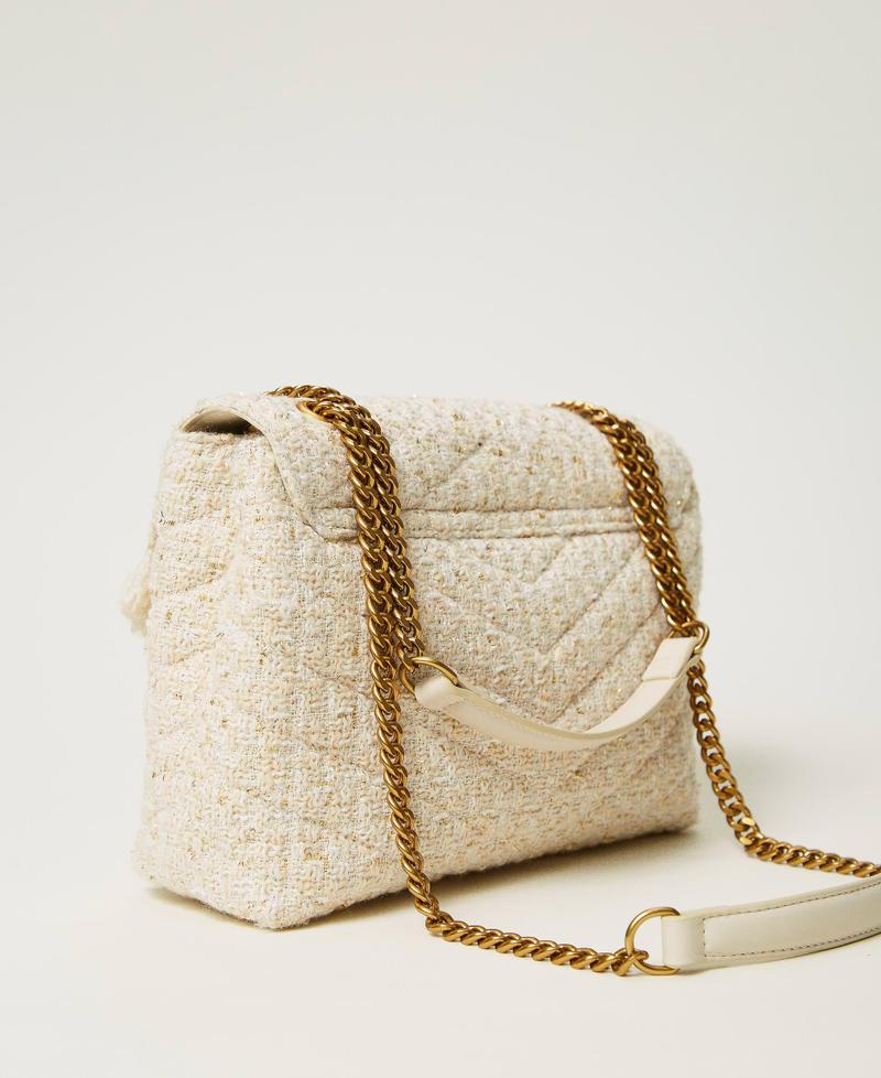 Scee by twin set Borsa a tracolla 'Dreamy' media in tweed In vendita