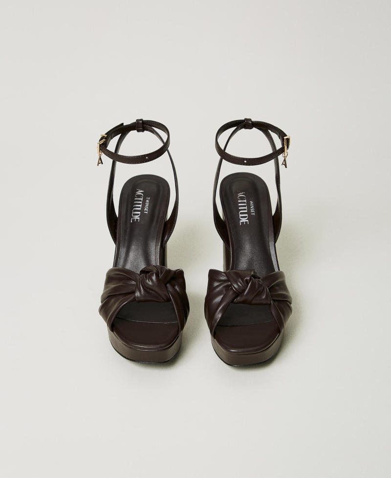 Scee by twin set Sandali platform con nodo Italy